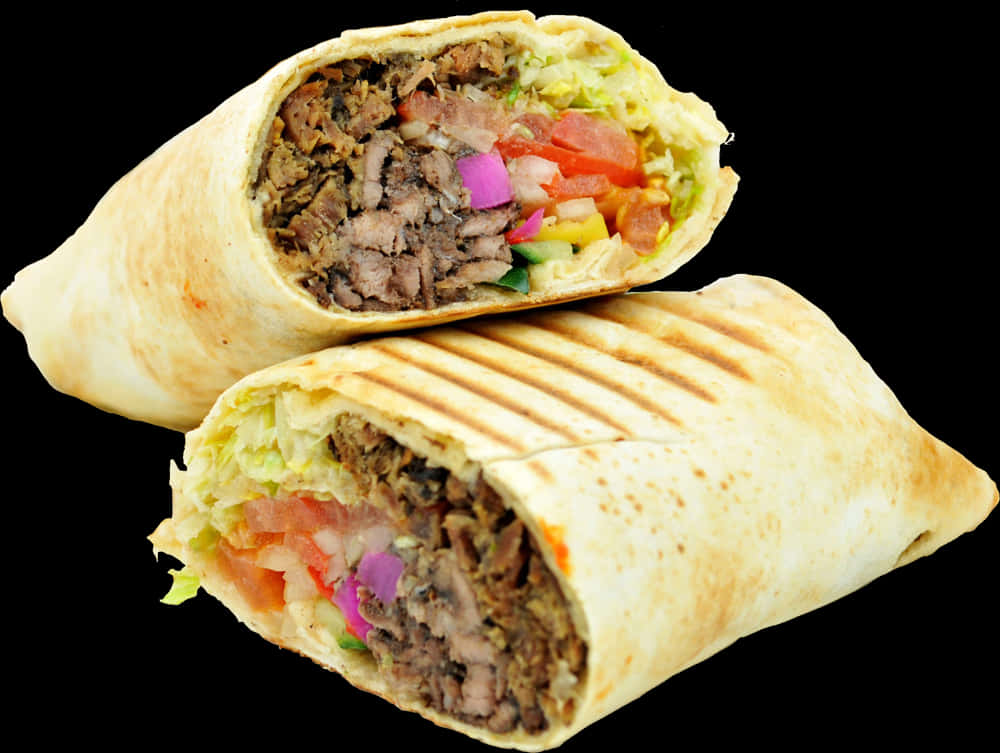 Beef Shawarma Wrap Delicious