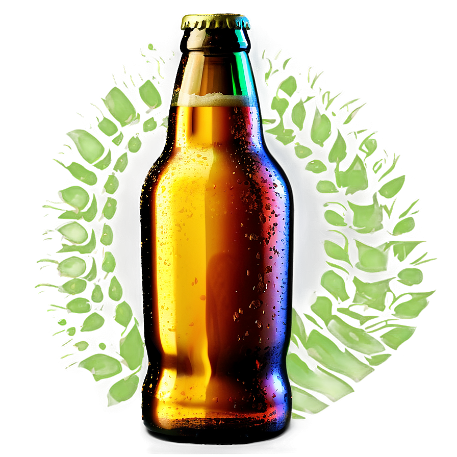 Beer Bottle In Sunset Png Gng48