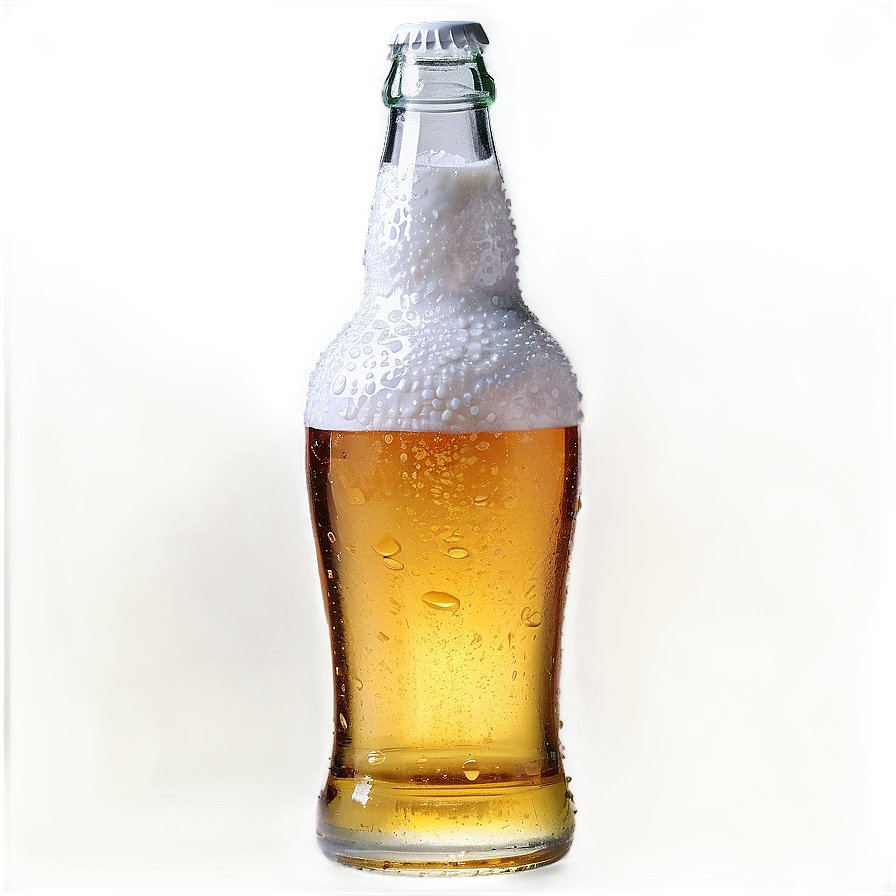Beer Bottle With Drops Png 05242024