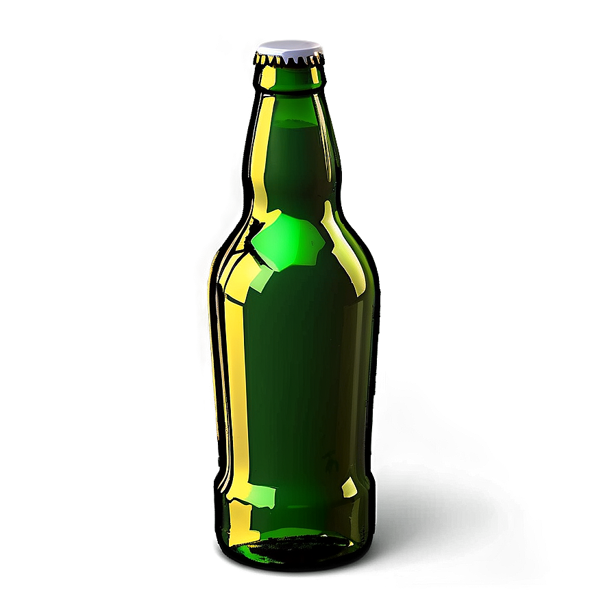 Beer Bottle With Shadow Png 05242024