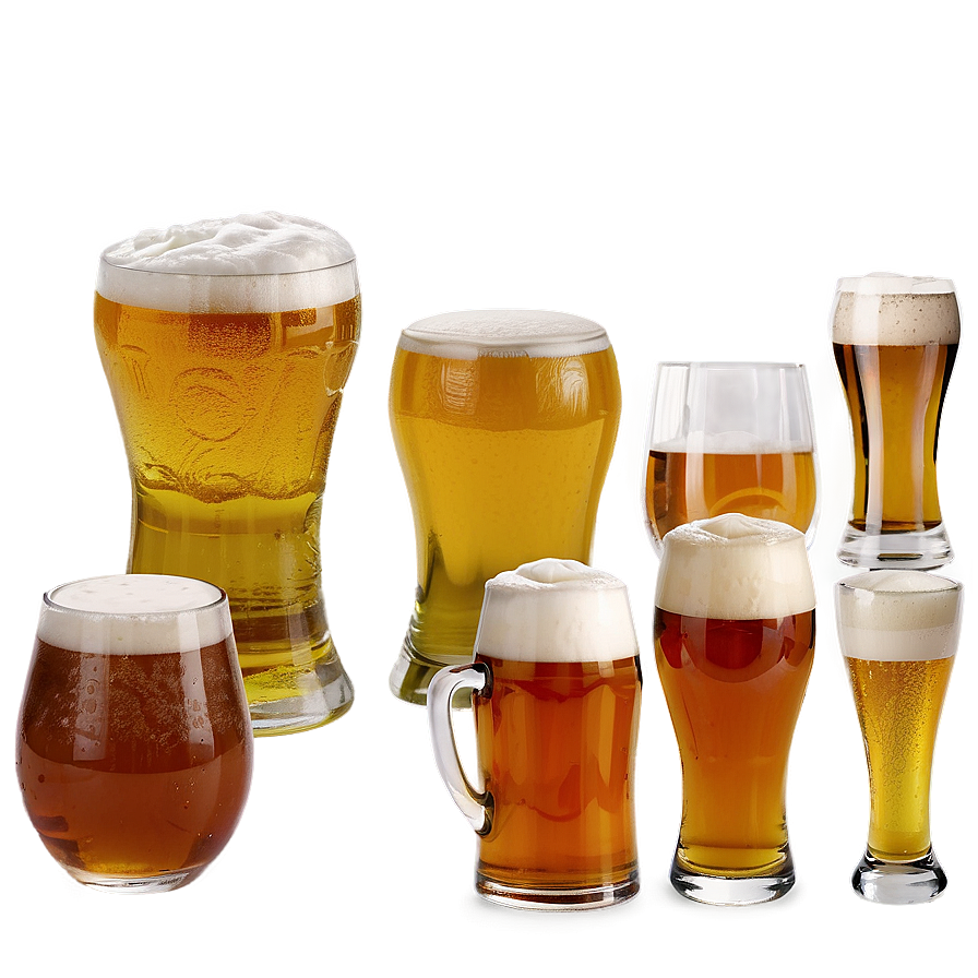 Beer Glass Collection Set Png 06262024