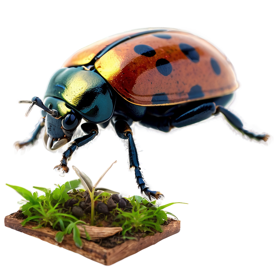 Beetle In Habitat Illustration Png 05242024