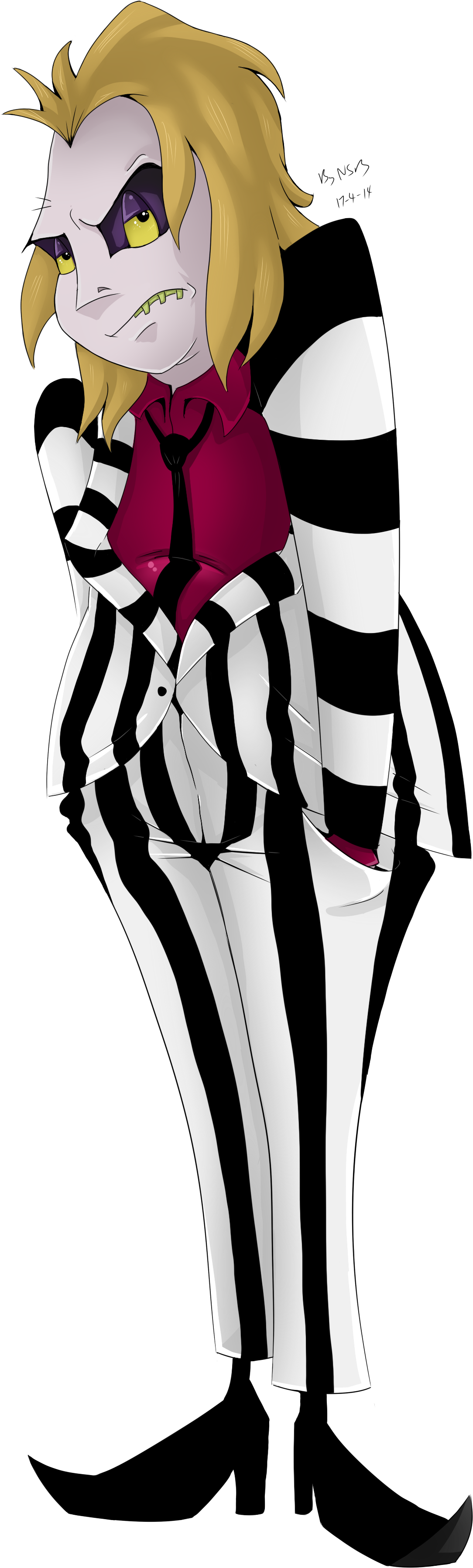 Beetlejuice Animated Character Art