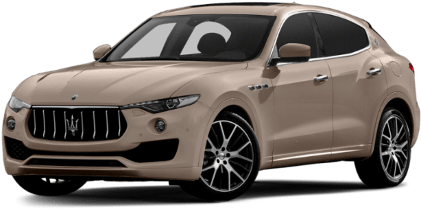 Beige Maserati Levante S U V Side View