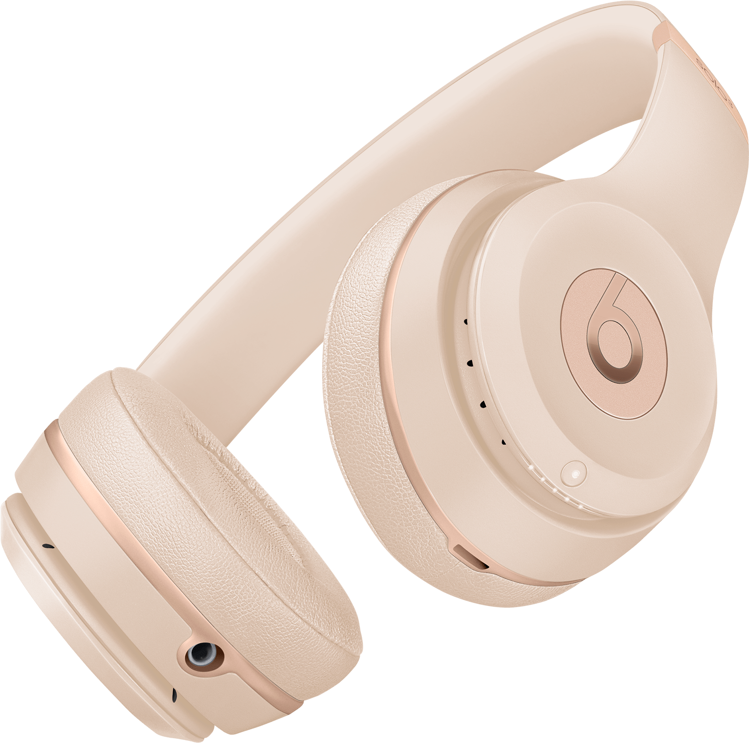 Beige Over Ear Headphones