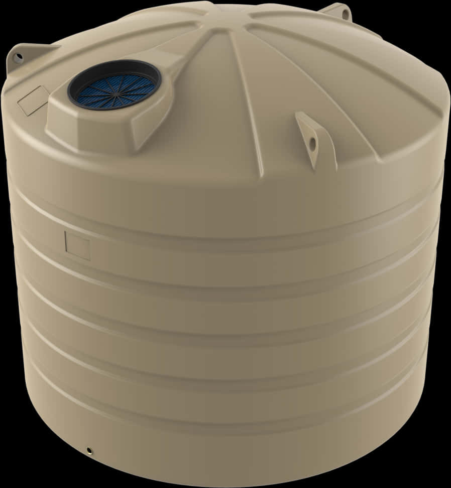 Beige Plastic Water Storage Tank