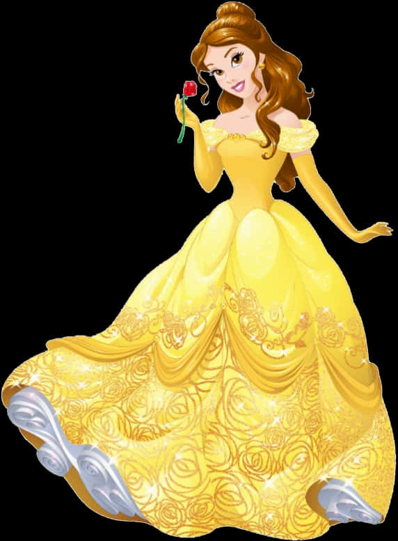 Belle Yellow Gown Rose