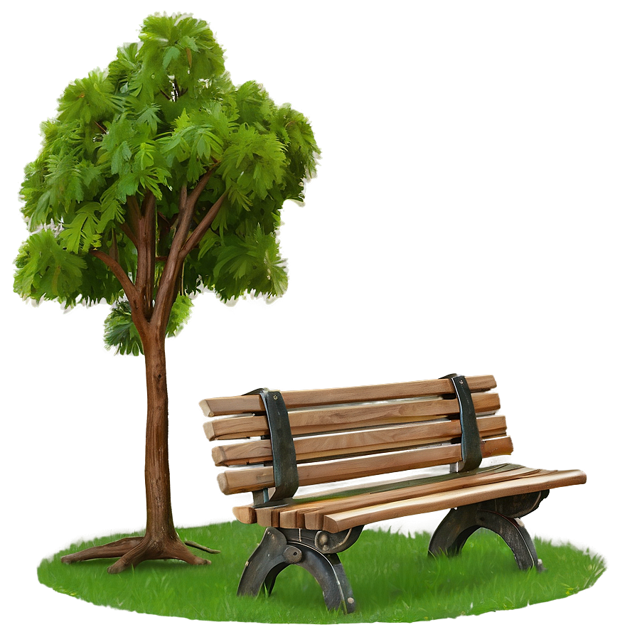 Bench Under Tree Png 05232024