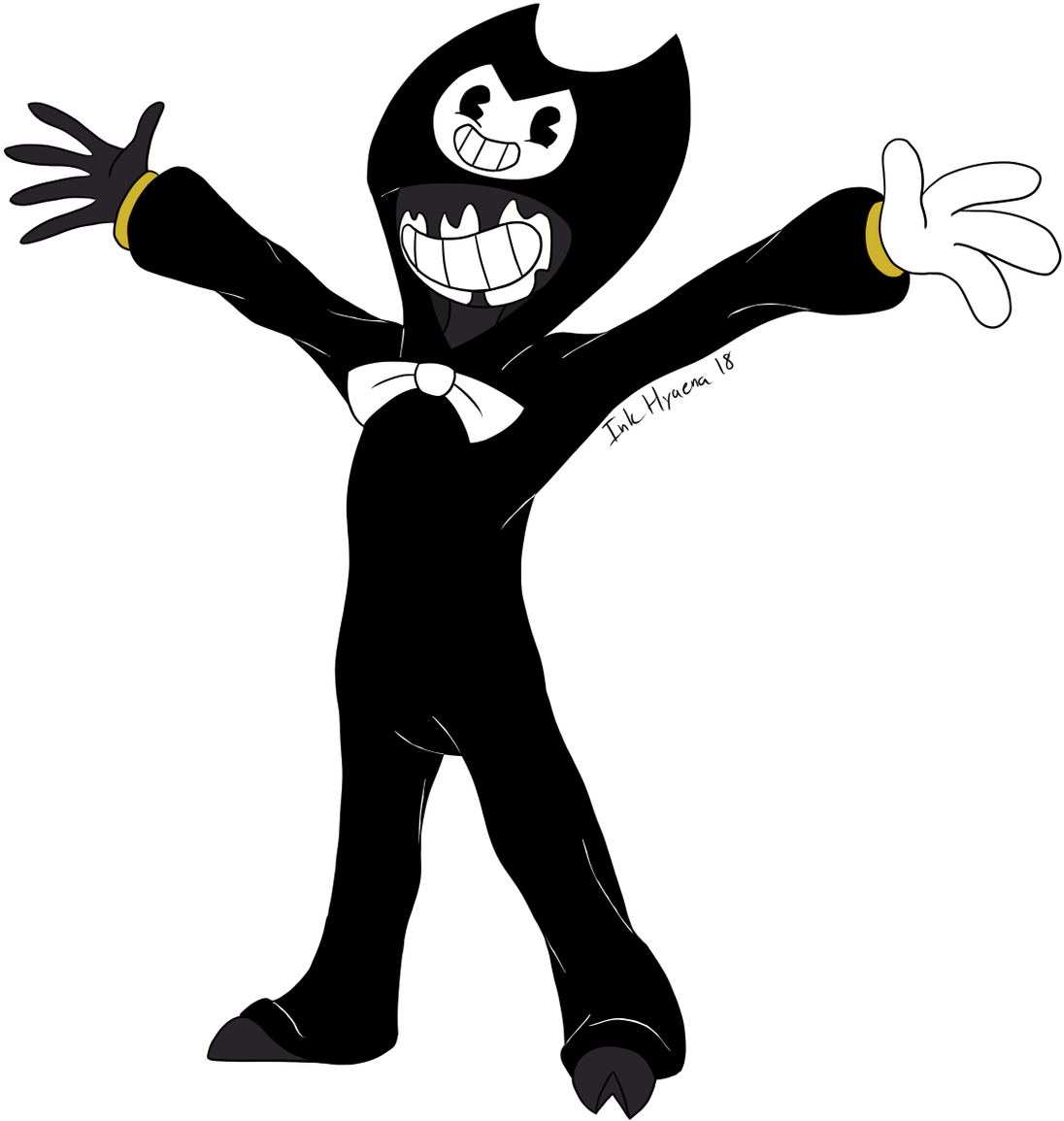 Bendy Cartoon Character Pose2018