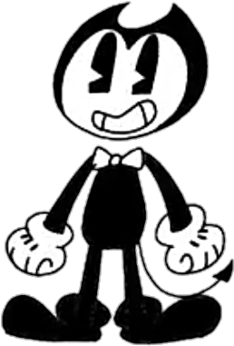 Bendy Cartoon Character Standing