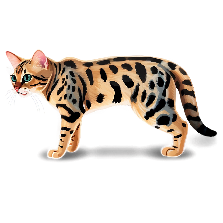 Bengal Cat Exotic Png B