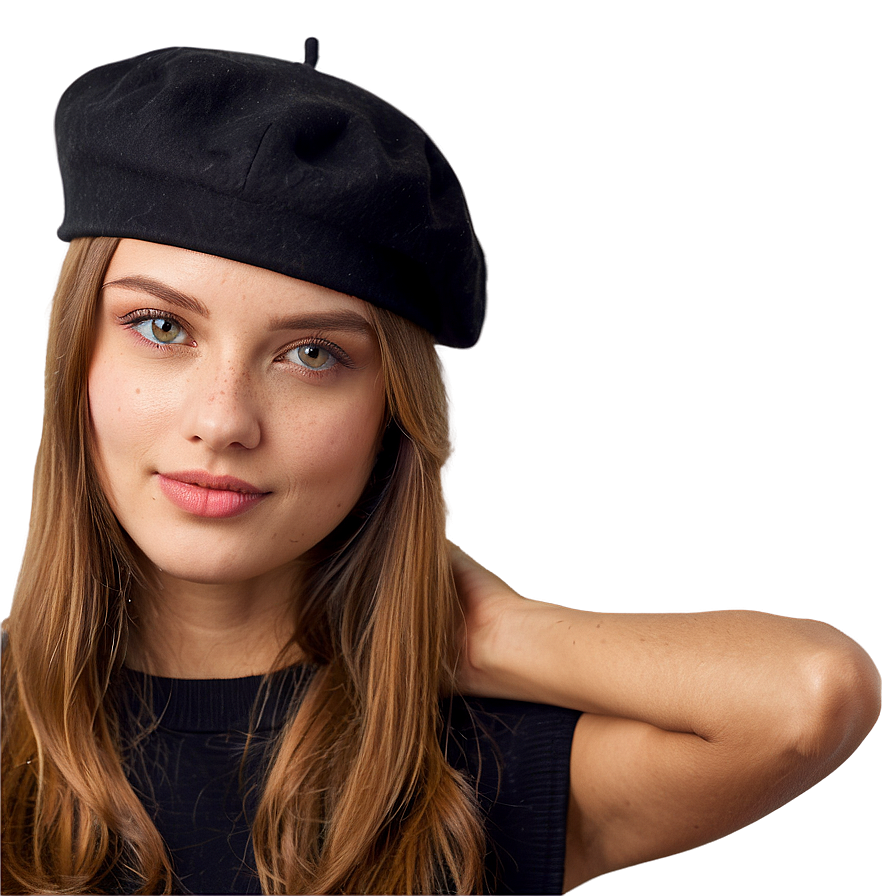 Beret On Model Png 06122024