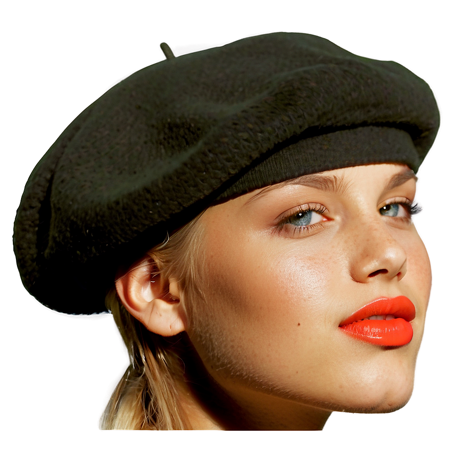 Beret On Model Png 7