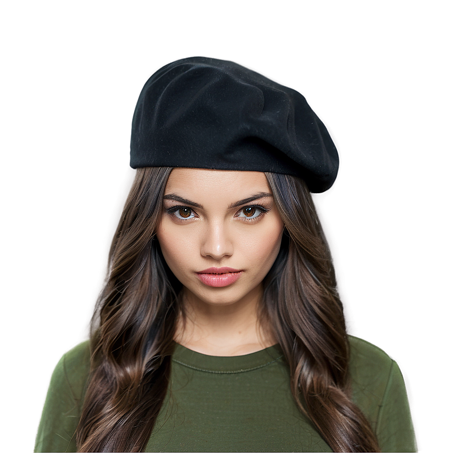 Beret On Model Png 75