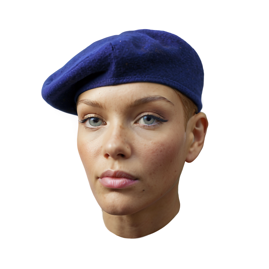 Beret With Embroidery Png 06122024