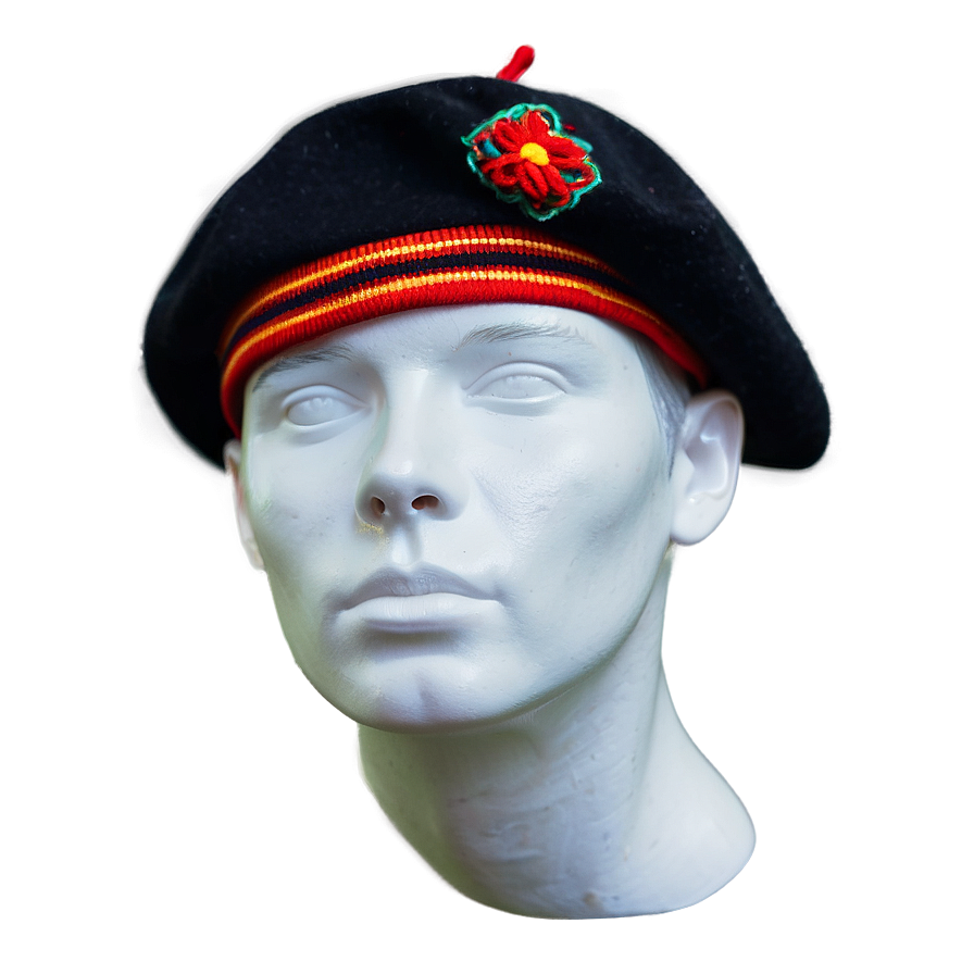 Beret With Embroidery Png 18