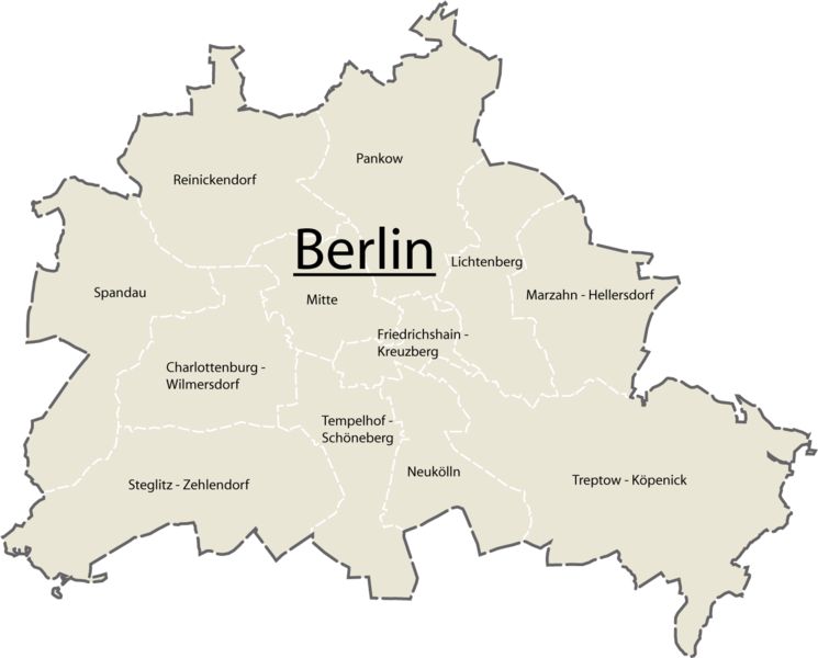 Berlin Districts Map