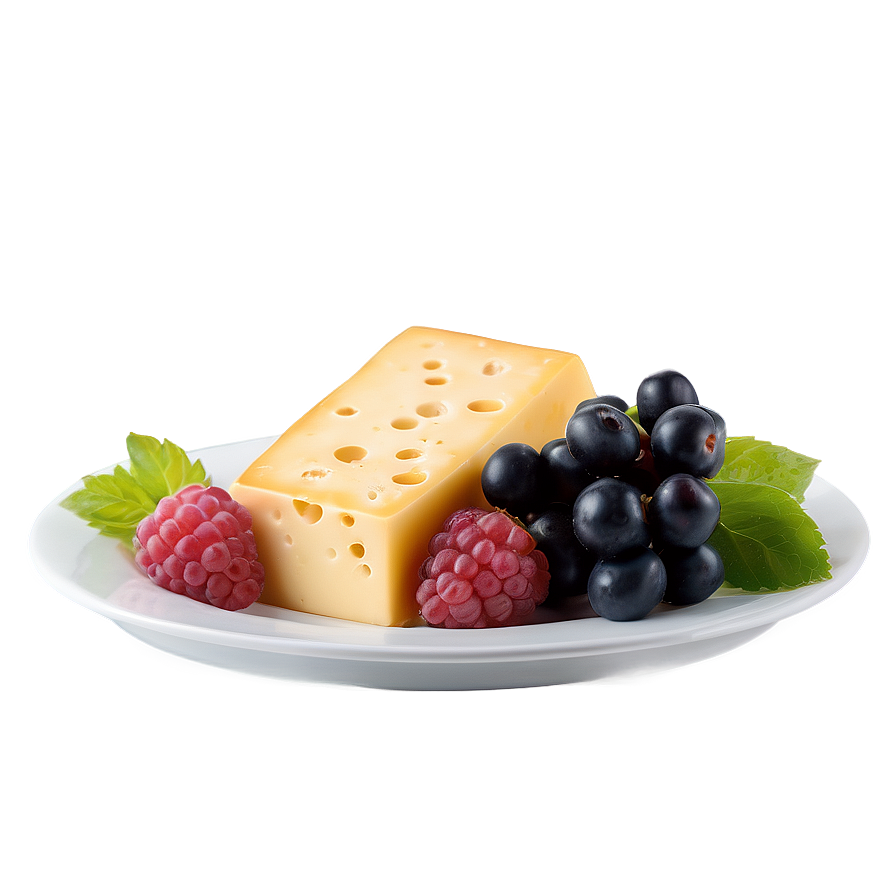 Berries And Cheese Platter Png Ppo58