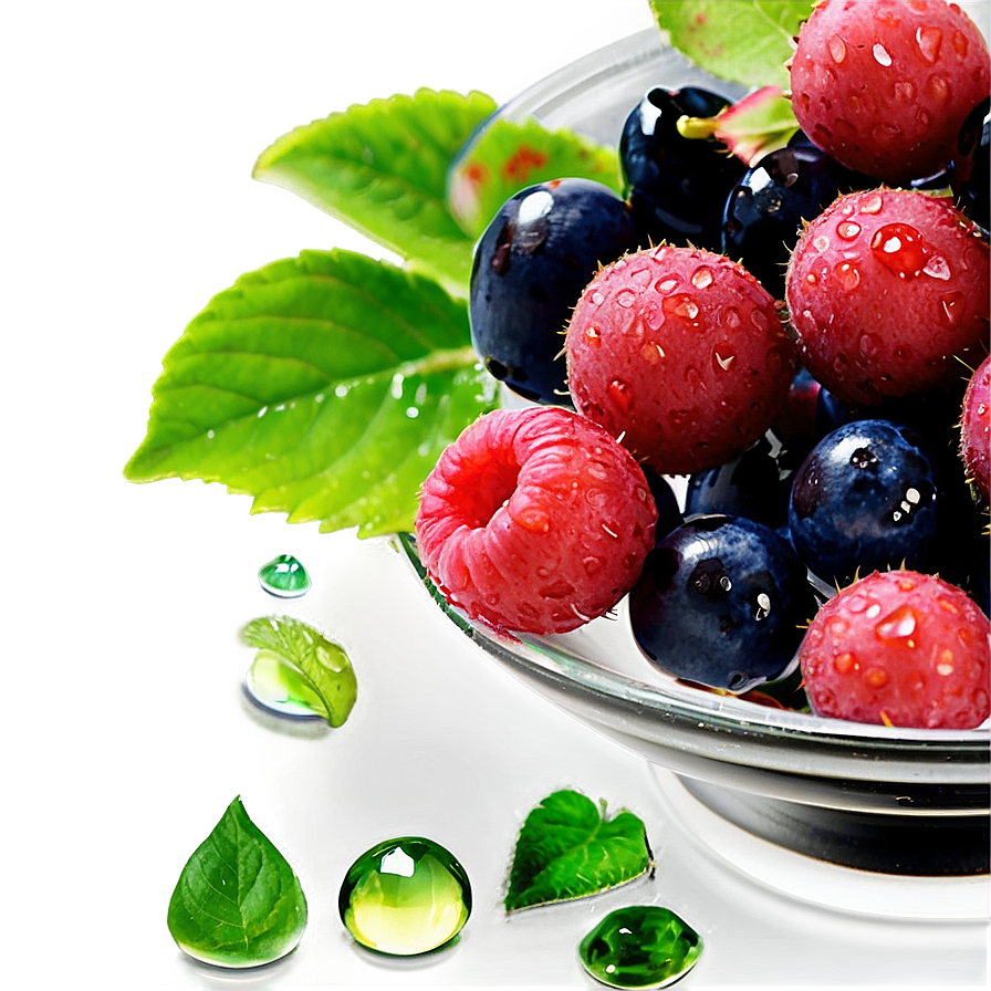 Berries With Dew Drops Png Gnb88