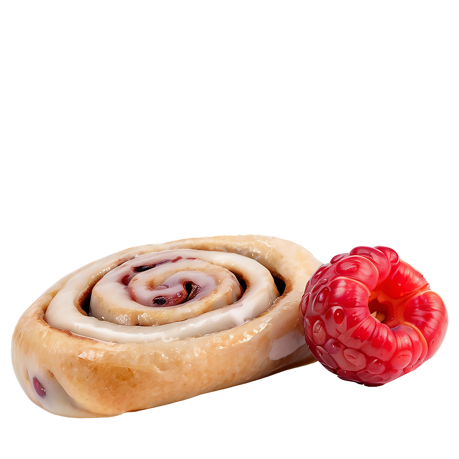 Berry Filled Cinnamon Roll Png Uex