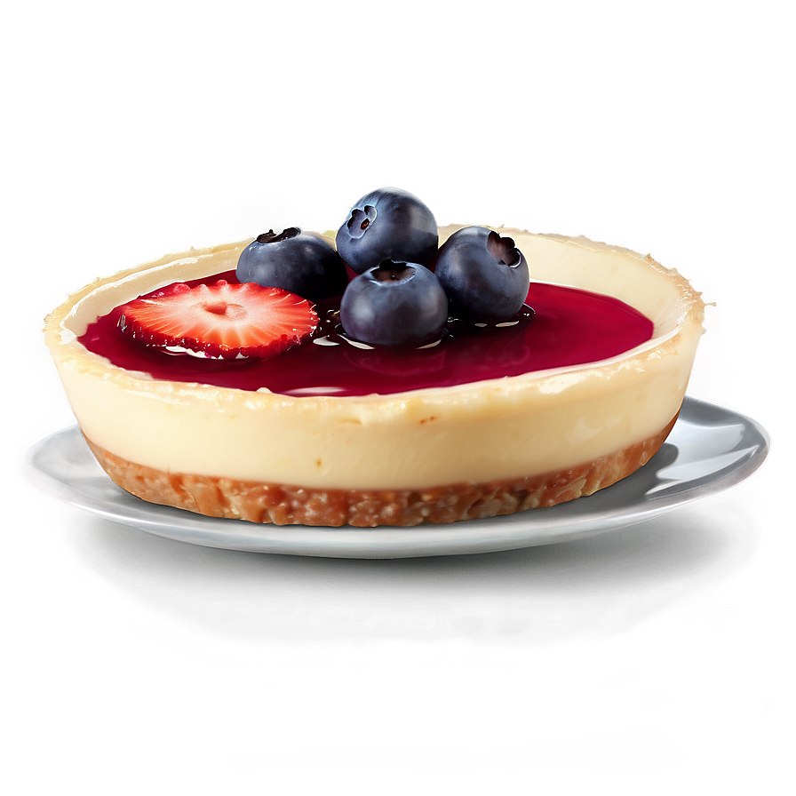 Berry-topped Flan Dessert Png Csa35