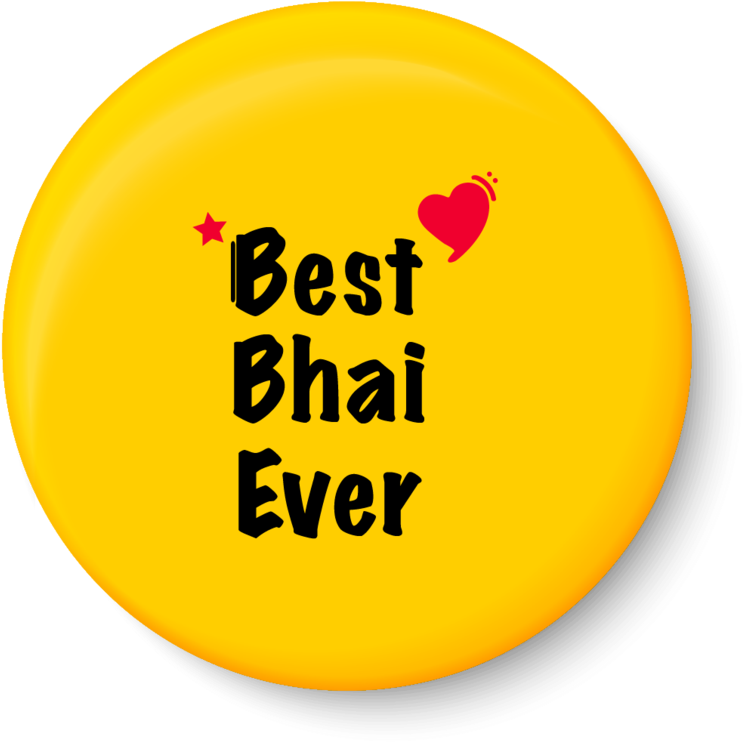 Best Bhai Ever Badge