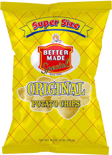 Better Made Special Original Potato Chips Super Size Pack