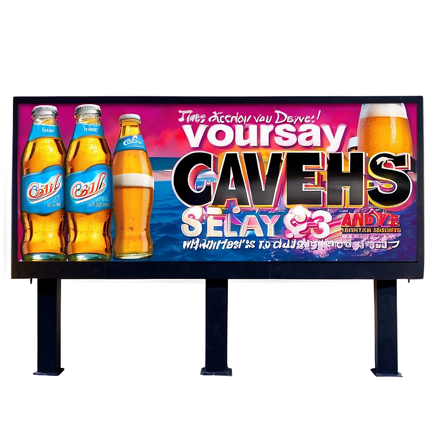 Beverage Advertisement Billboard Png Cnt