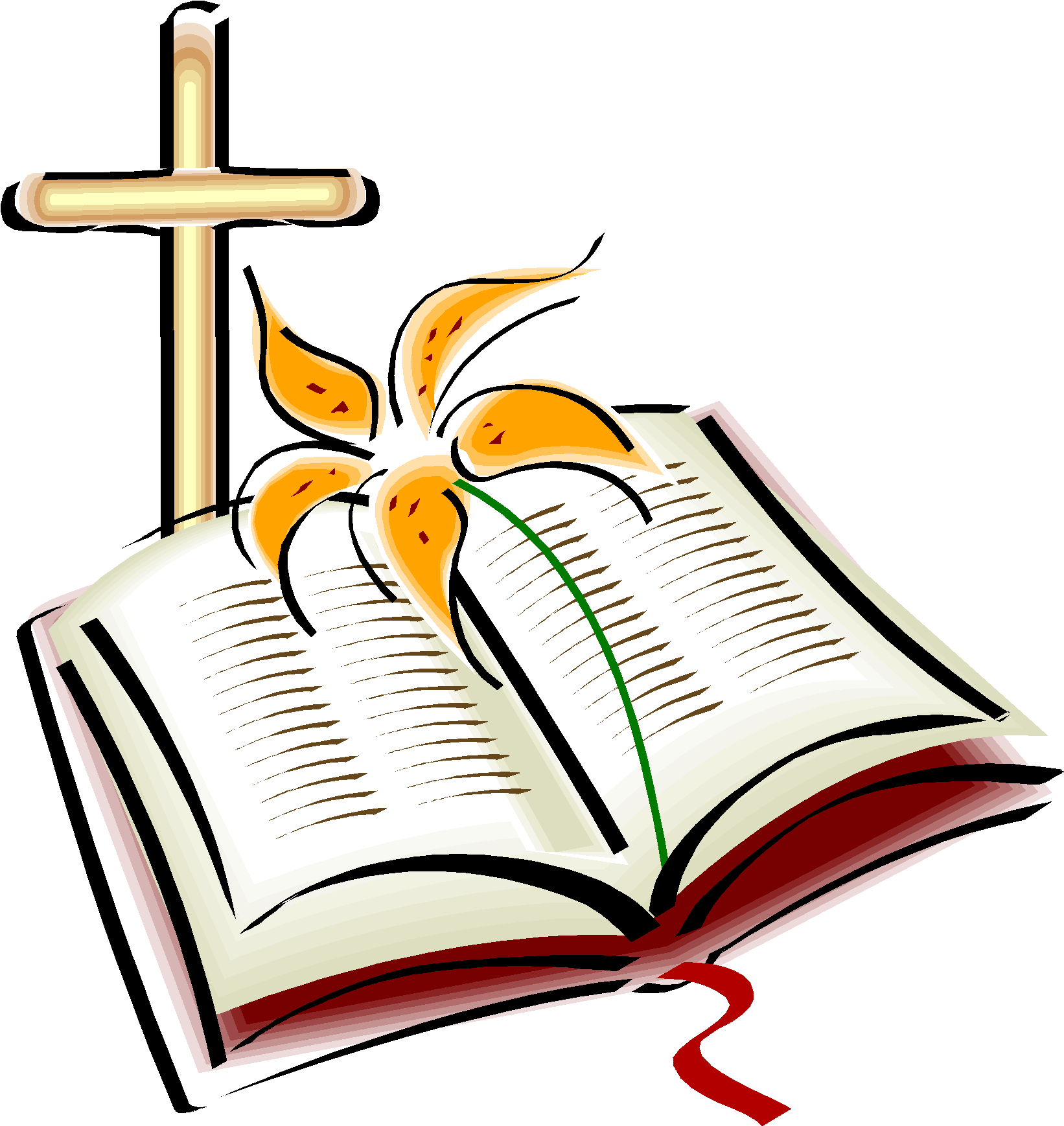 Bibleand Cross Clipart