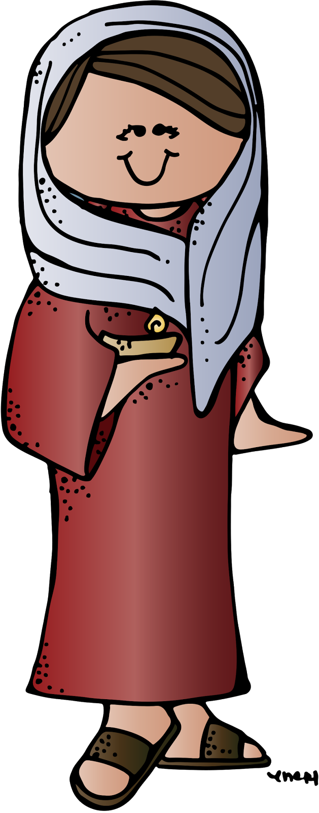 Biblical Woman Smiling Clipart