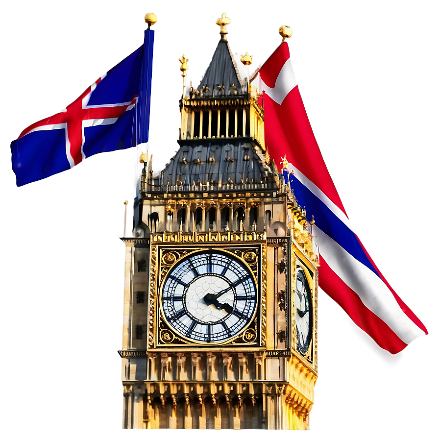 Big Ben And Uk Flag Png Pqi55