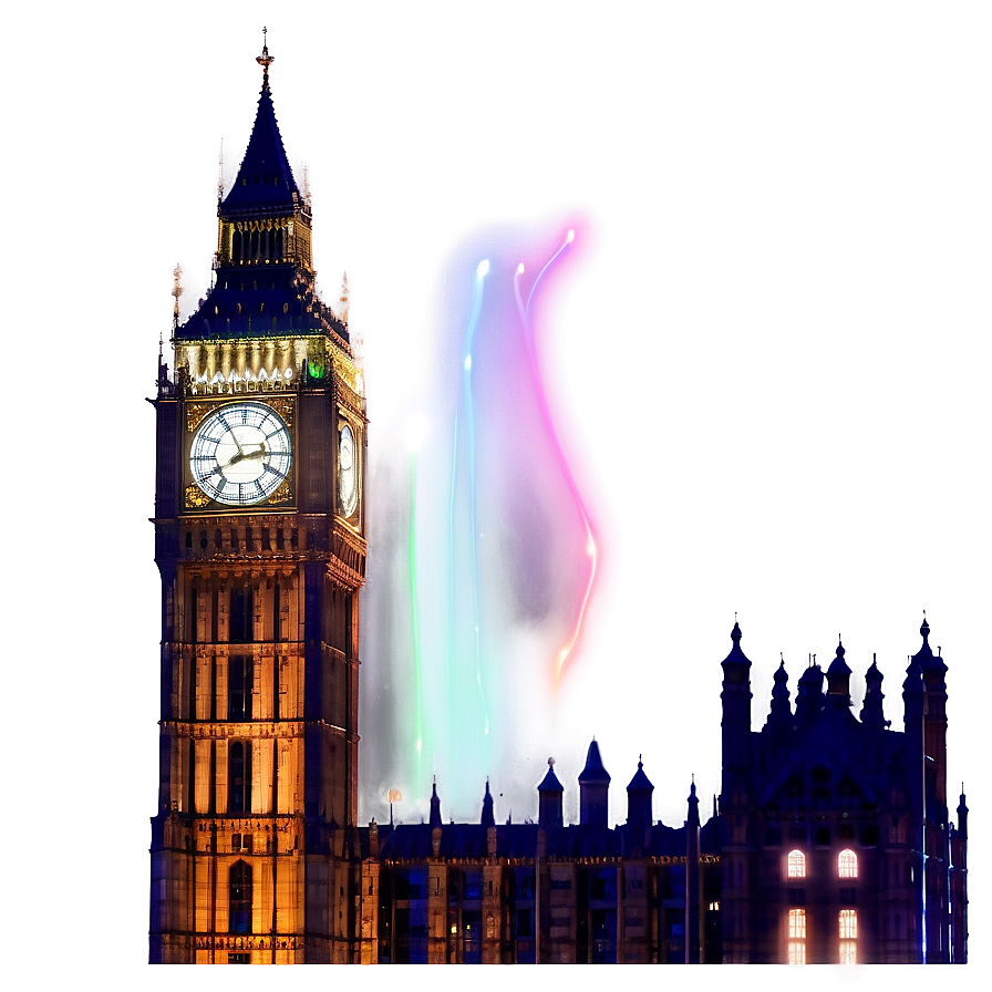 Big Ben At Night Png Rtg