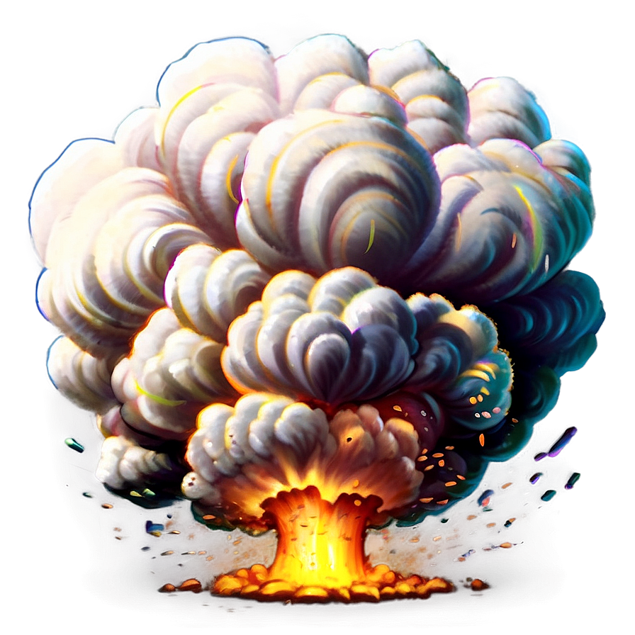 Big Cartoon Explosion Png 06212024