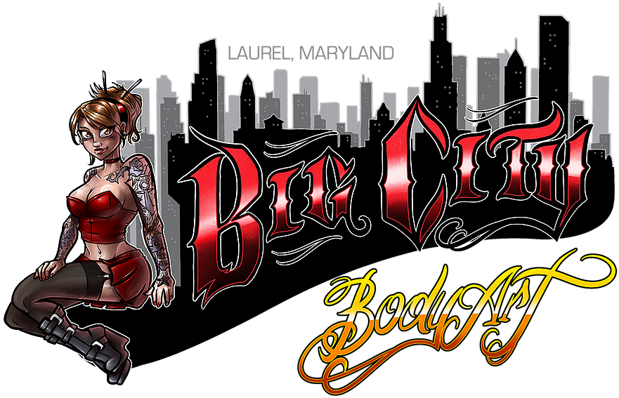 Big City Body Art Tattoo Piercing Advertisement