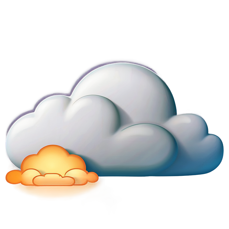 Big Cloud Emoji Png 06272024