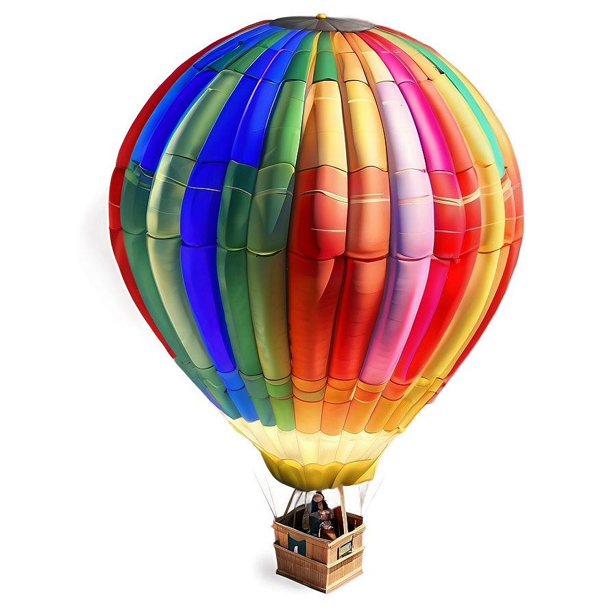 Big Colorful Hot Air Balloon Png 33