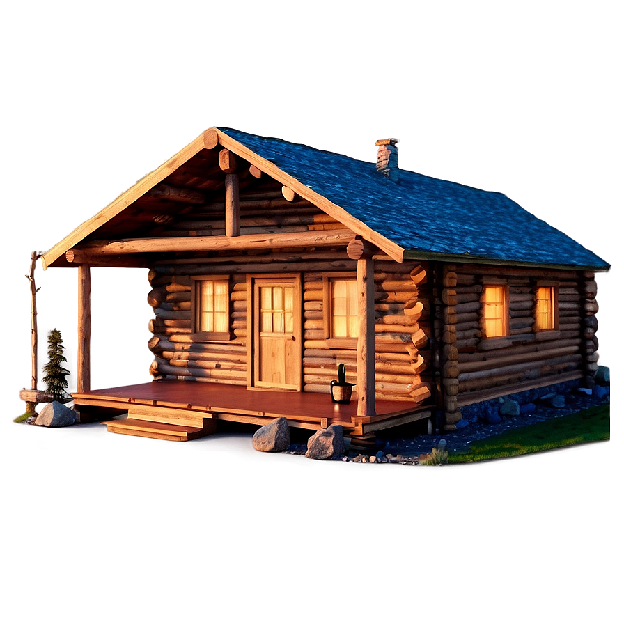 Big Cozy Log Cabin Png 94