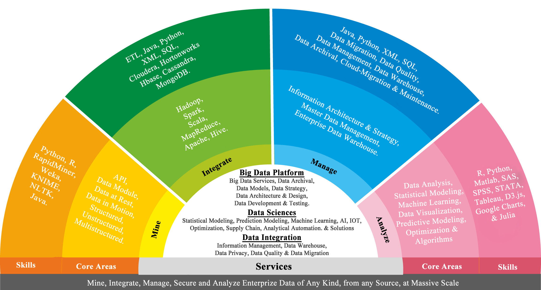 Big Data Skillsand Core Areas Infographic