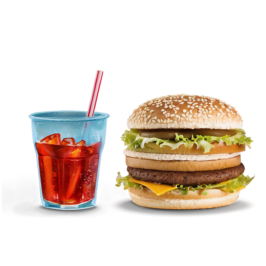 Big Mac And Soda Png Gji10
