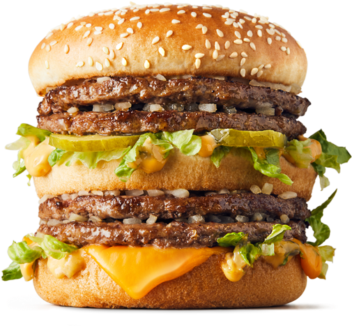 Big Mac Burger Isolated