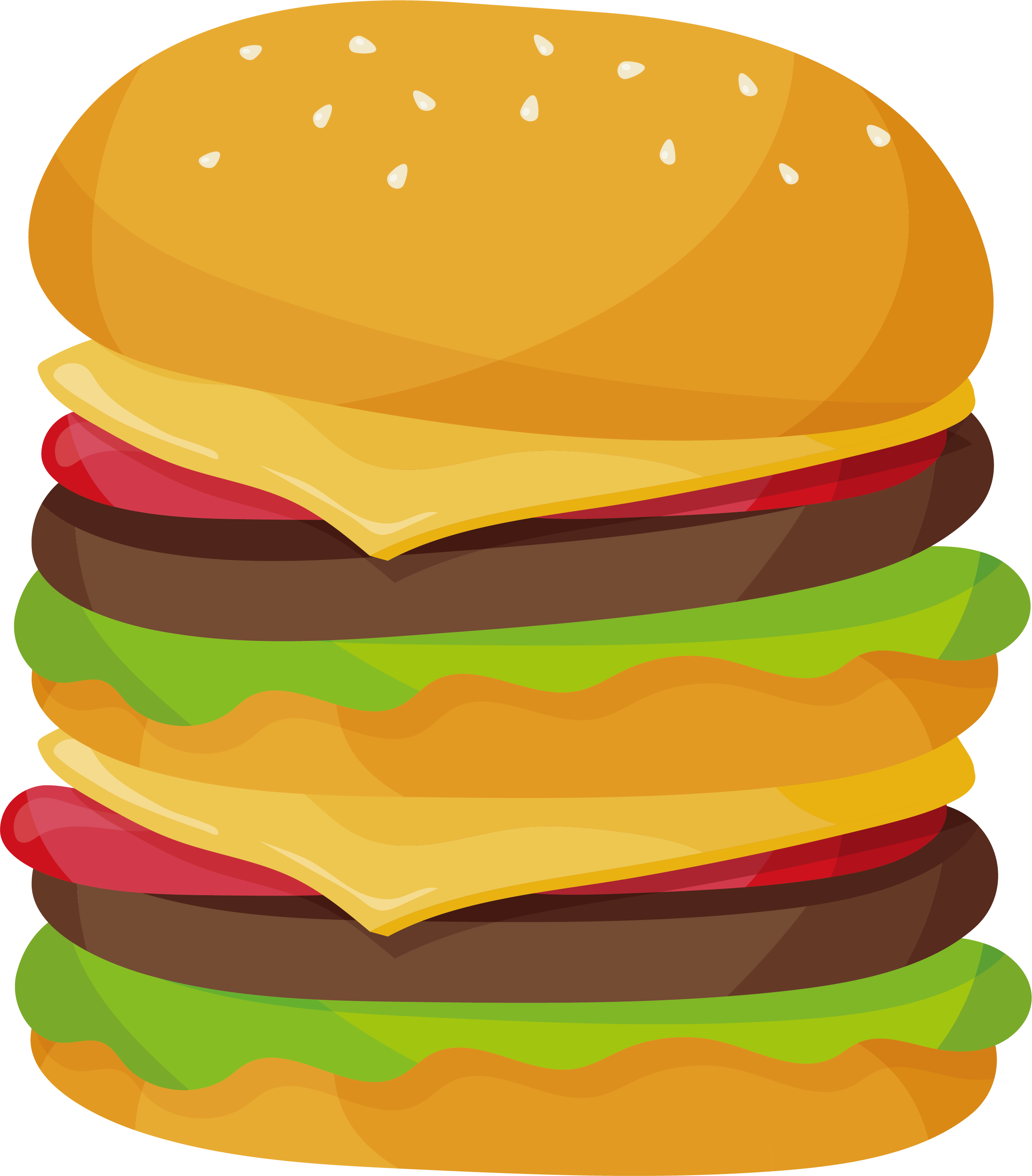 Big Mac Cartoon Illustration