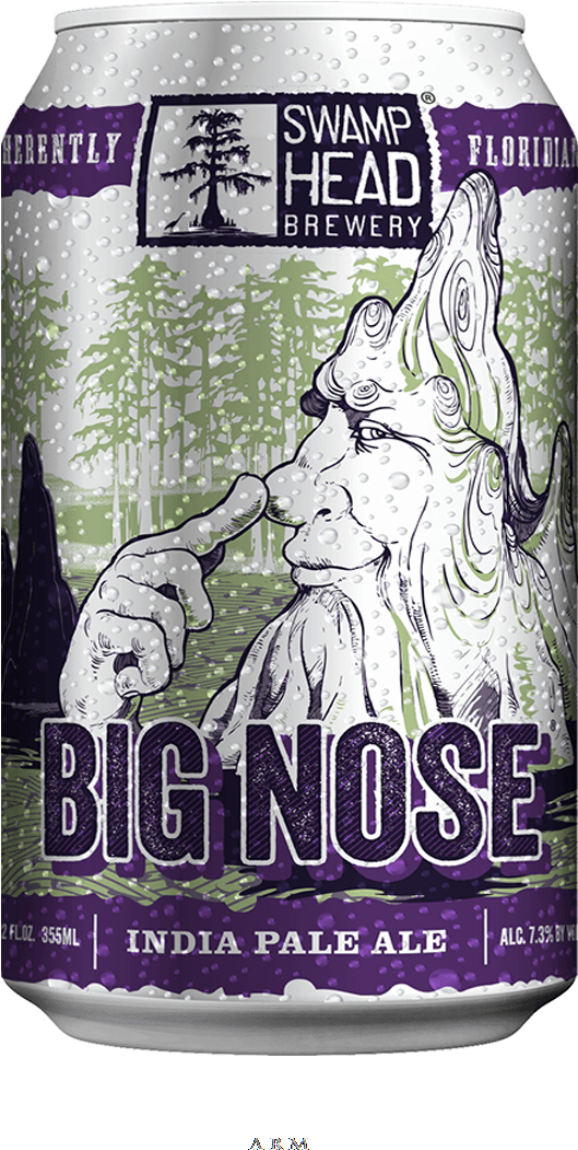 Big Nose India Pale Ale Can Artwork