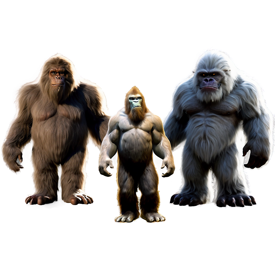 Bigfoot Vs Yeti Comparison Png 54