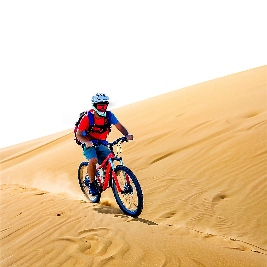 Biking On Sand Dunes Png Pfd72