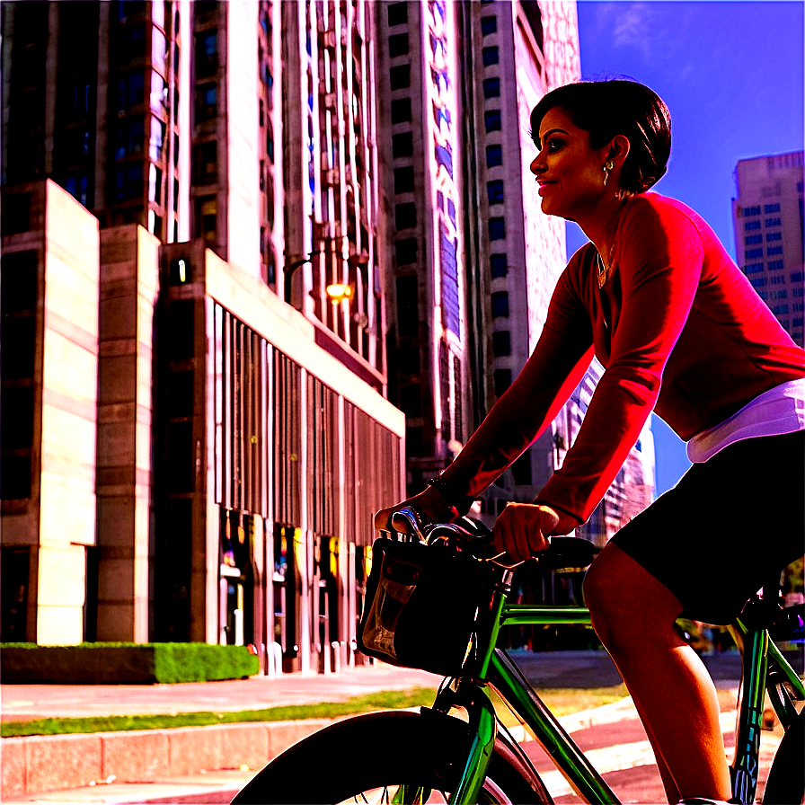 Biking Through Metropolis Png 06282024