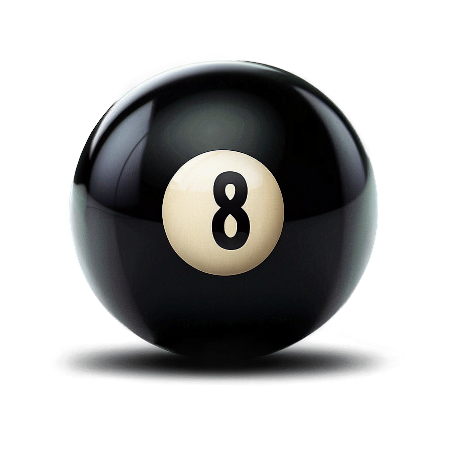 Billiard Eight Ball Art Png 06292024