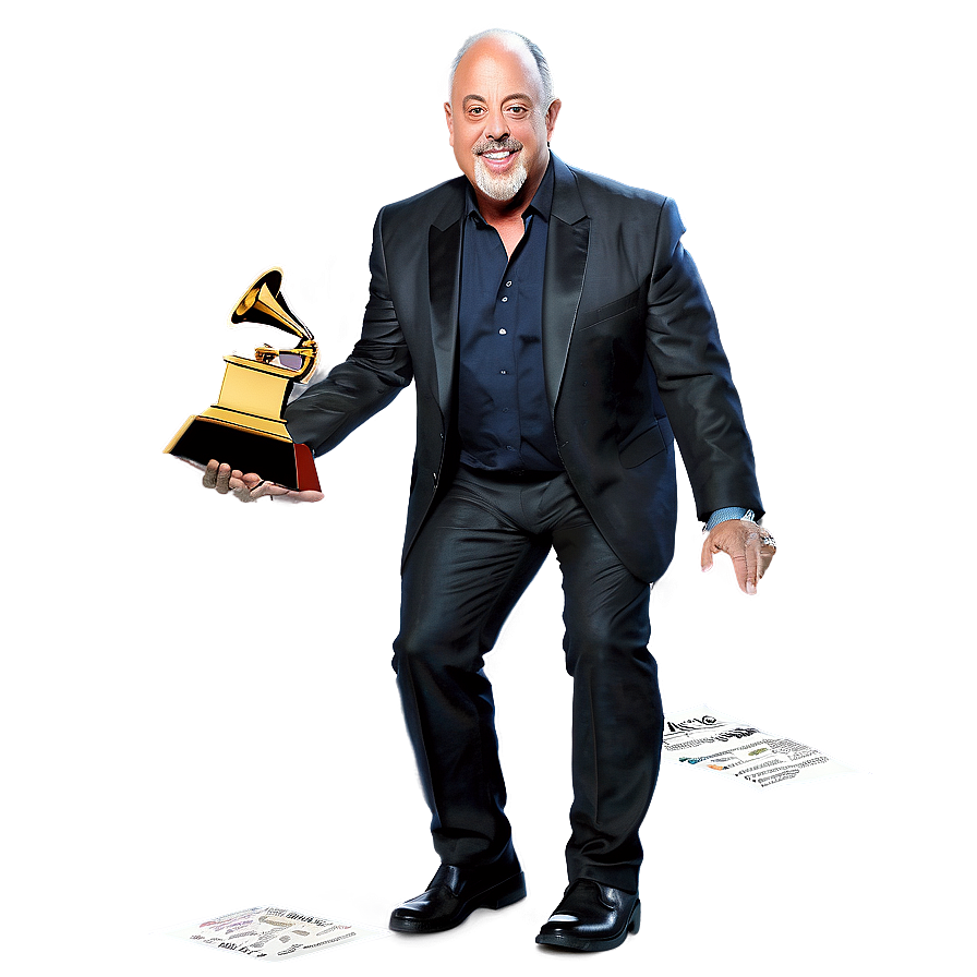 Billy Joel And Grammy Award Png 06252024