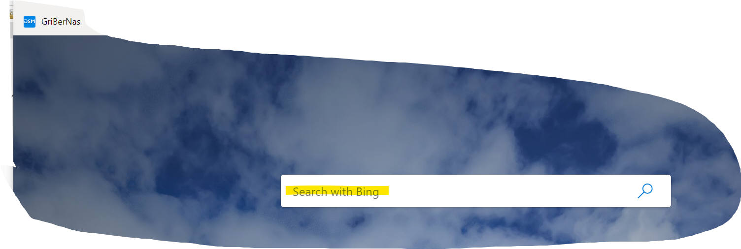 Bing Search Bar Cloud Background