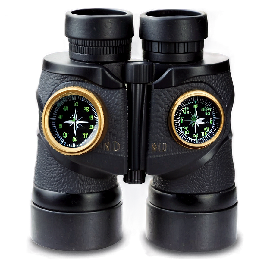 Binocular With Compass Png 06262024