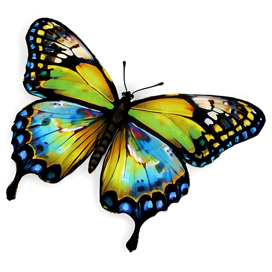 Bio-luminescent Butterfly Png Xqq56